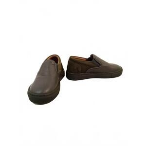 NEW ATLANTA MOCASSIN kids' leather slip-on shoes in green